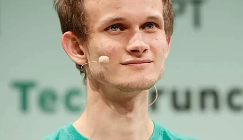Vitalik Buterin, co-founder of Ethererum speaking.