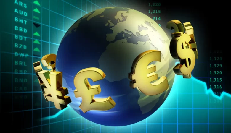 Top currencies of the world traded around the clock.